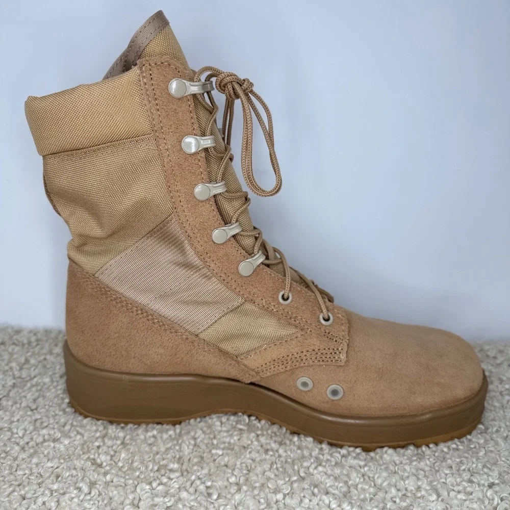 Army Hot Weather Military Combat Boots Coyote Tan Suede Tactical 10.5 R